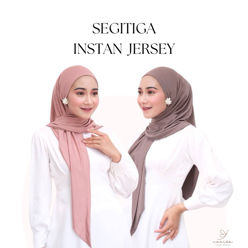 SEGITIGA INSTAN JERSEY | Hijab Instan Polos