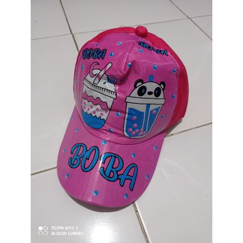 Topi kaca anak murah // motif cewek cowok