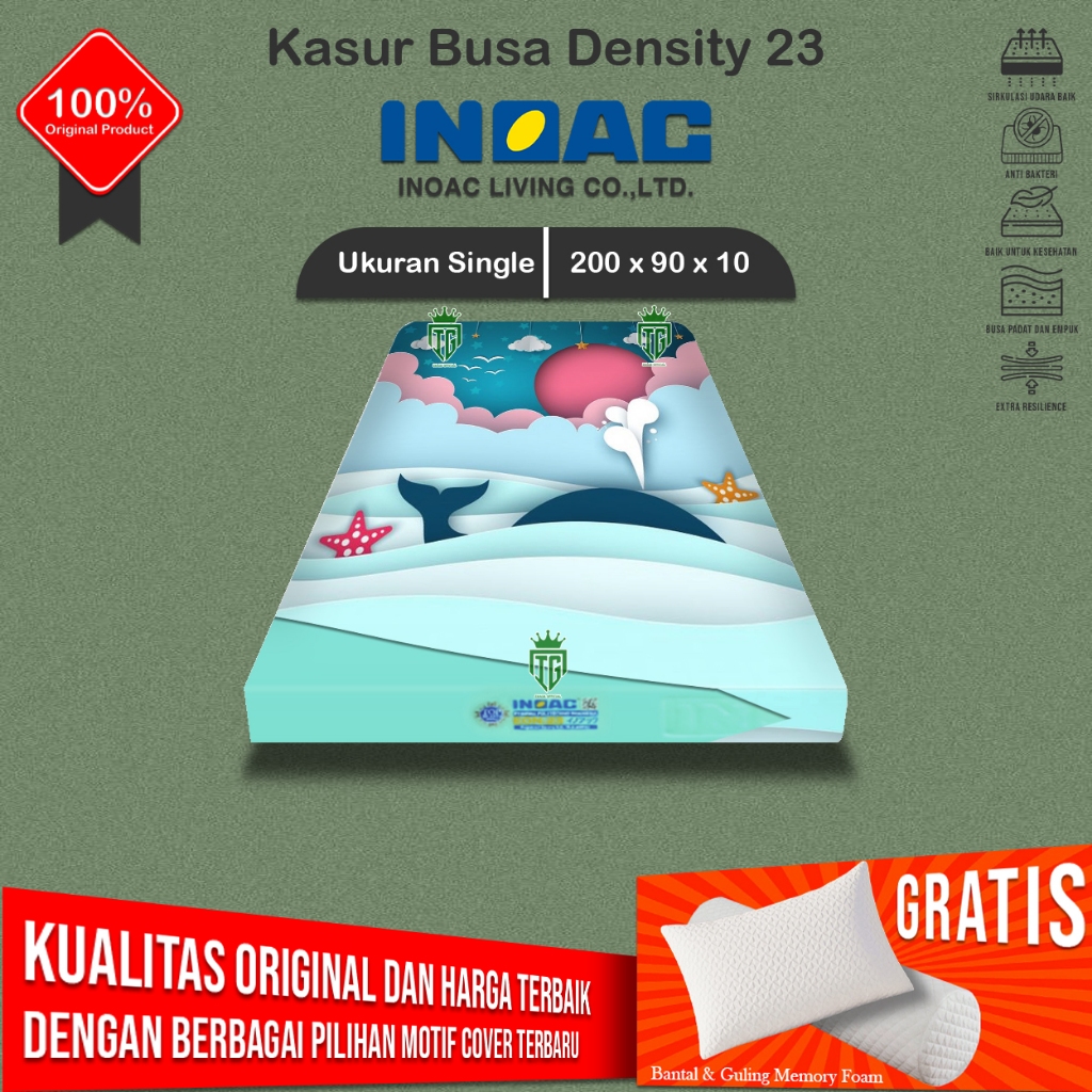 Kasur Busa Single Original INOAC EON Density 23 (  200x90x10 )