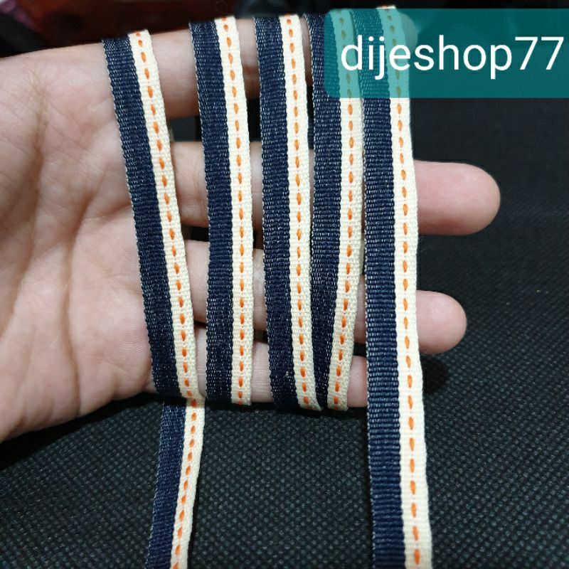 Pita Selvedge 1cm, per 1 METER / pita selvedge jeans / pita denim / pita list 1 cm