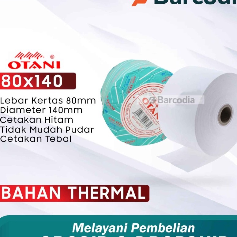 

Promo Kertas Struk Thermal Otani 8 x 14 mm 8x14 ATM Tiket Parkir