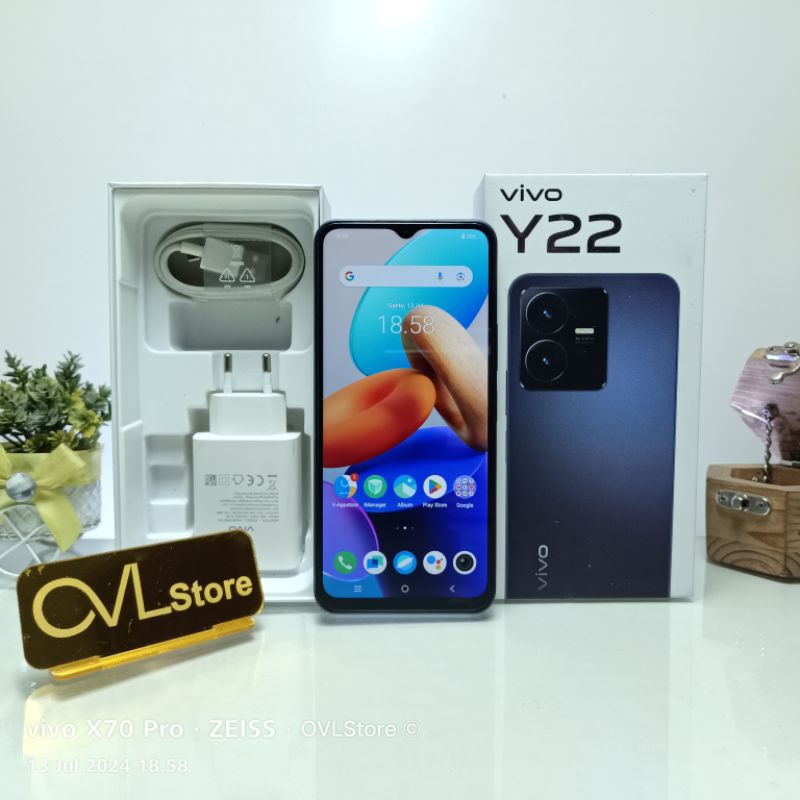 VIVO Y22 RAM 4/128 GB HP SECOND MURAH GARANSI RESMI