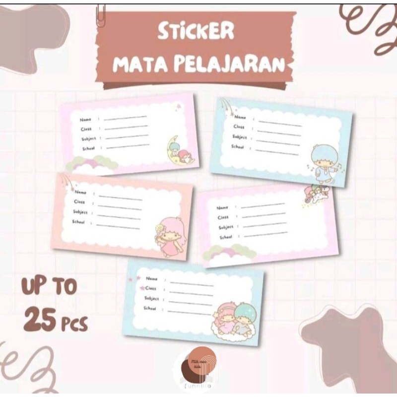 

Stiker Label Mata Pelajaran Label