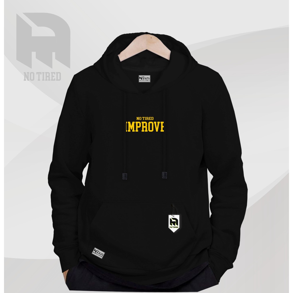 Sweater pria warna hitam ukuran M L XL XXL Hoodie cowok cewek terbaru 2022 Jaket distro No Tired