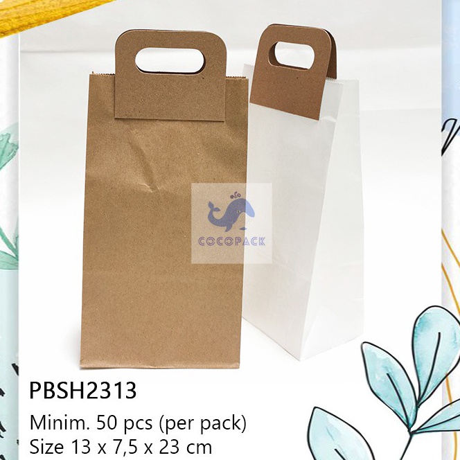 

Hot 1 PCS Paper Bag Kantong Roti Lunch Paperbag Kraft Polos PBSH2313