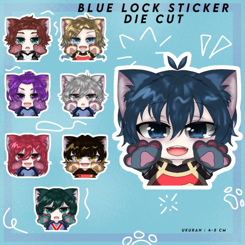 

Blue Lock Sticker Die Cut | Fanmerch