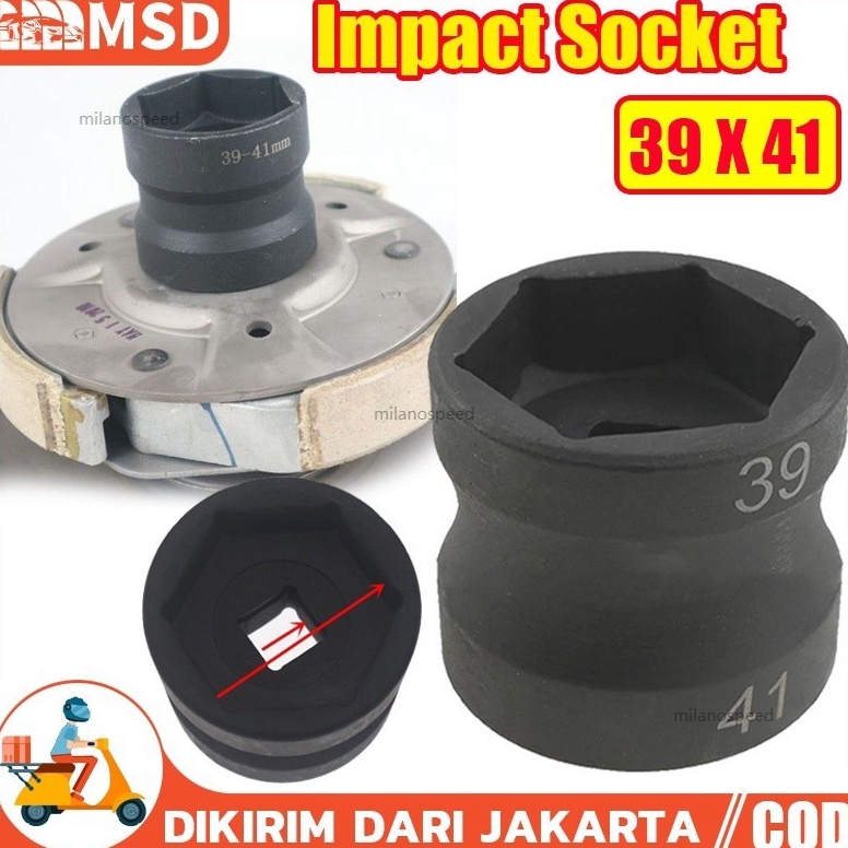 Paling Diminati MATA KUNCI SOK CVT 39 X 41 Pendek Mata Kunci Shock Impact  Impact Socket kunci shock