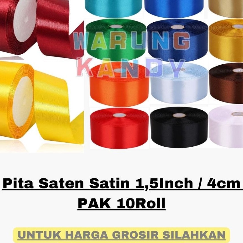 

HJ6 Pita Saten Satin 15 Inch 4cm PAK 1Roll