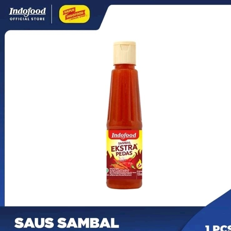 

HR Mart Indofood saos Sambal Extra Pedas 135ml Saos Sambal Indofood