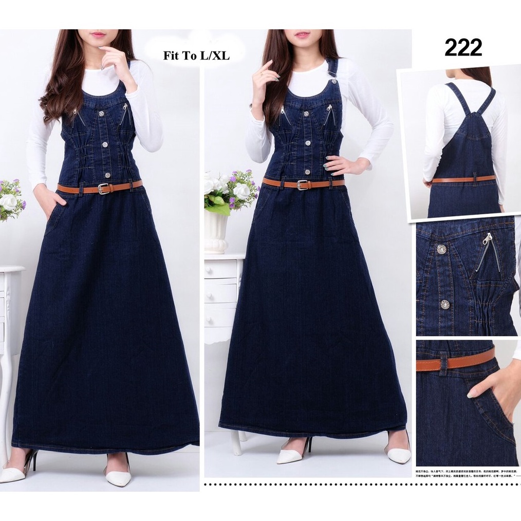 LIMIT OVERALL DENIM Overall Dress Panjang  Overall Jeans Panjang Overall Big Size