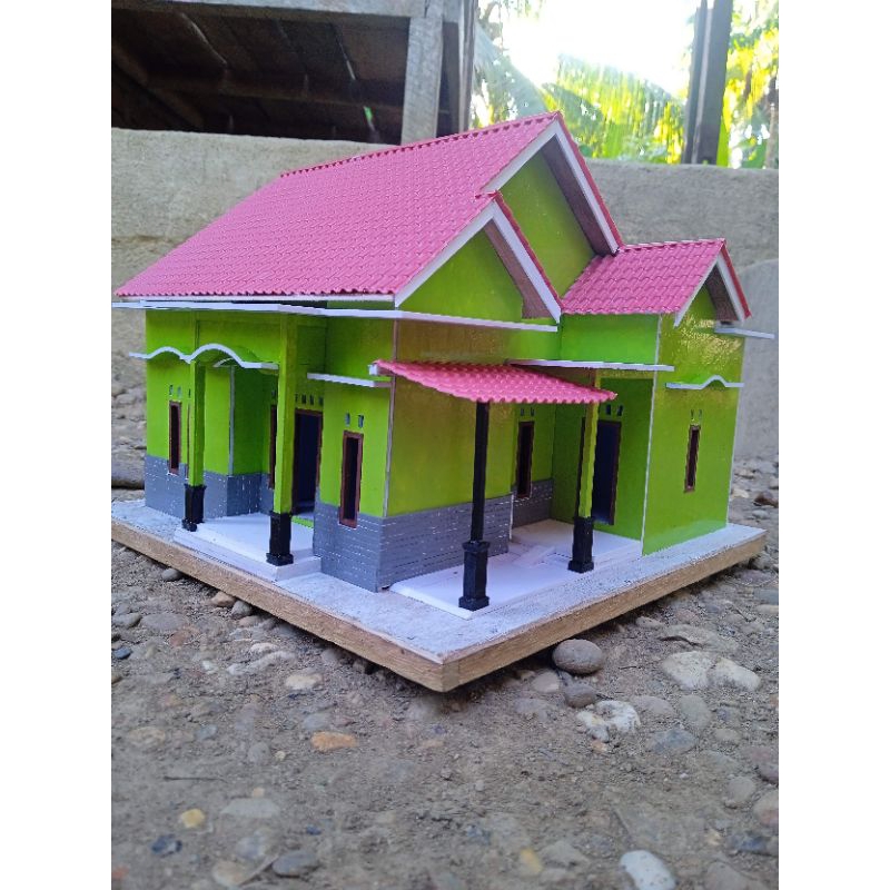 miniatur rumah modern elegan (PO)