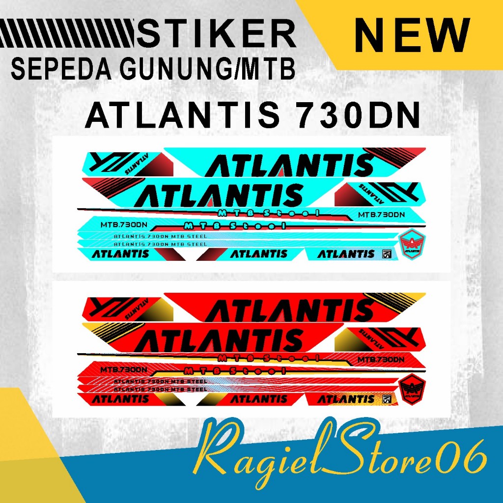 Stiker Variasi Semua Sepeda MTB/GUNUNG Motif ATLANTIS