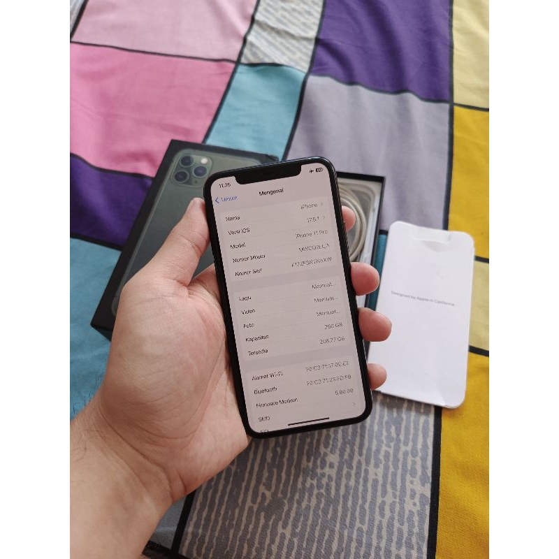 Iphone 11pro 256gb inter smartfren only