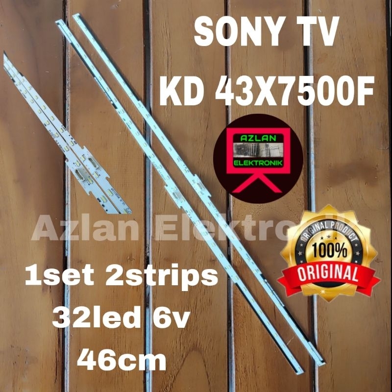 BACKLIGHT LED TV SONY KD-43X7500F BL LAMPU LED 43X7500F 32LED 6V