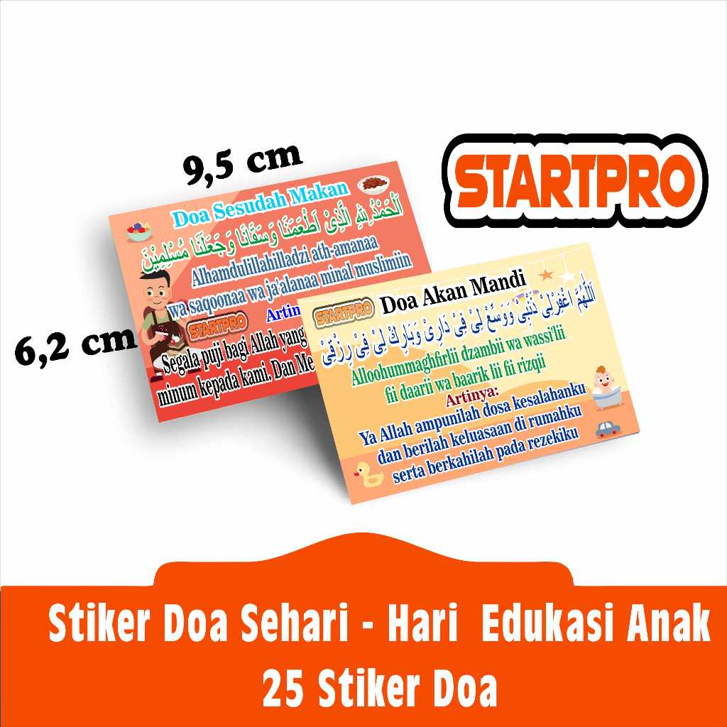 

Stiker Doa Sehari - hari edukasi anak