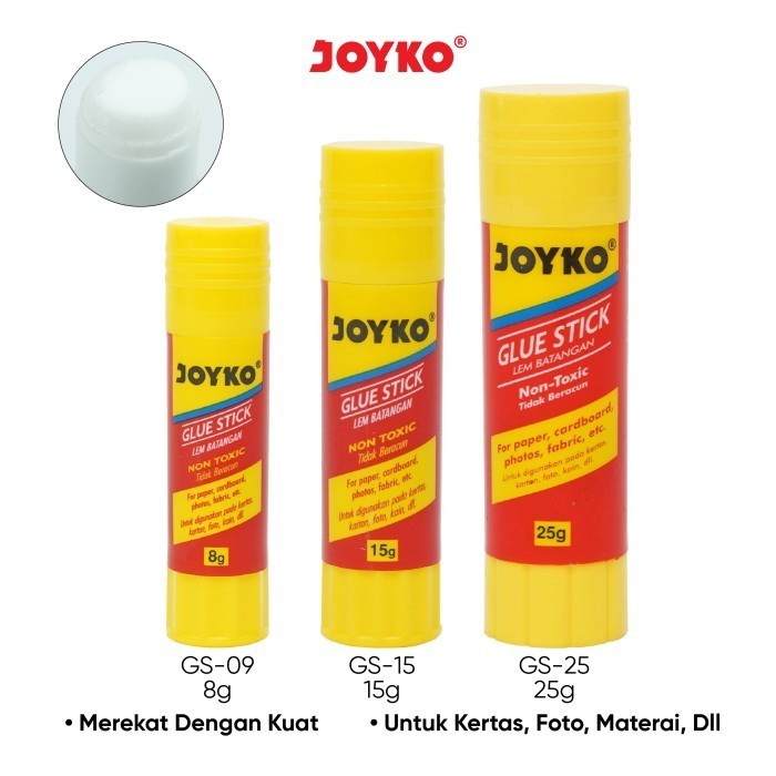 

Glue Stick Joyko GS-09 Kecil / Lem Stik Joyko Kecil GS 09 / Glue stick Joyko 8gr GS-09 (pcs)