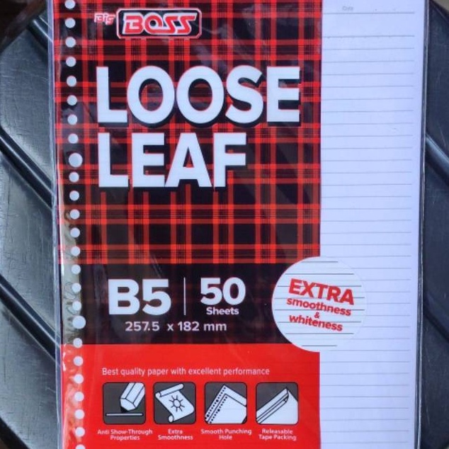 

MEGA Loose Leaf B5 isi 5 lembar GARIS BIG BOSS