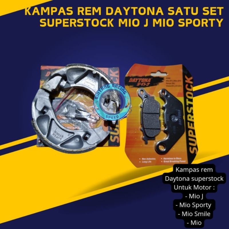 Kampas rem daytona superstock motor Mio J Mio sporty mio