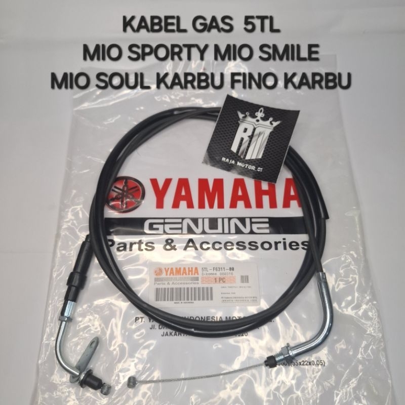 KABEL GAS TALI GAS 5TL MIO SPORTY MIO SMILE MIO SOUL KARBU FINO KARBU