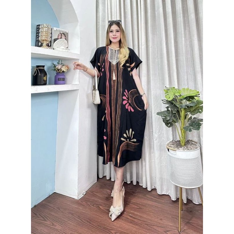 daster arab sultan rayon premium | daster Sultan motif daun | daster arab rayon premium