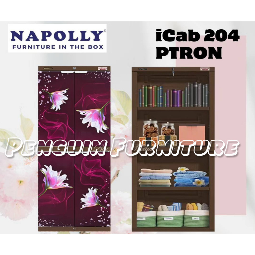 LEMARI PAKAIAN PLASTIK NAPOLY POLITHRONE/lemari pakaian plastik napoli/lemari pakaian plasti 2 pintu