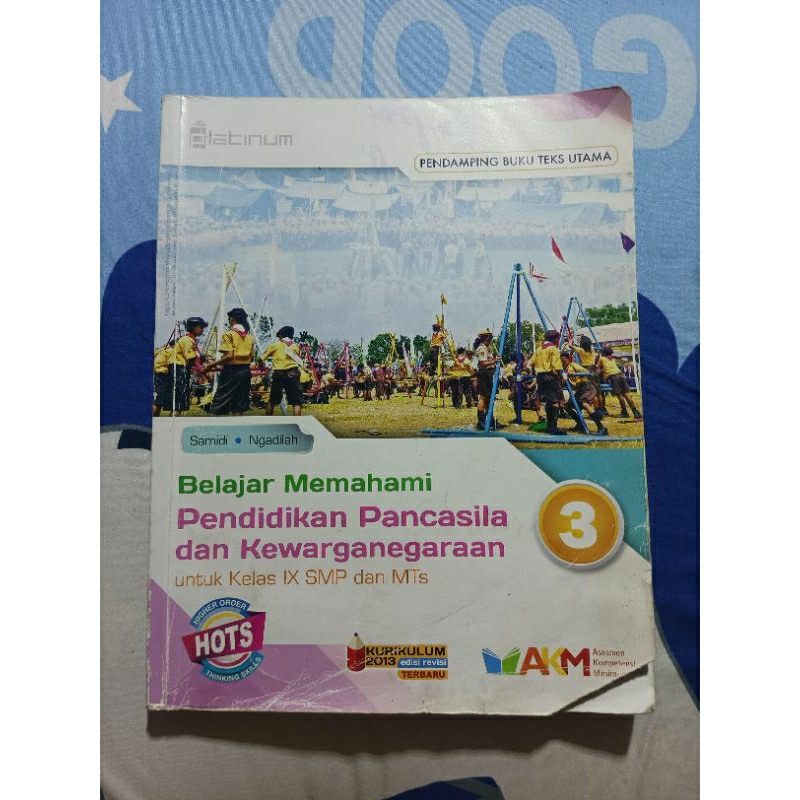 Buku PKN PPKN Pendidikan Pancasila Kewarganegaraan kelas 9 IX 3 III SMP MTS Penerbit Platinum Tiga S