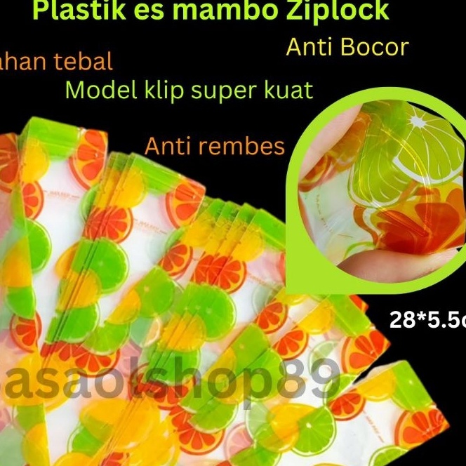 FG2 Plastik Es Lilin Klip Plastik Es Mambo Plastik Es Krim Pouch panjang Plastik Klip Panjang