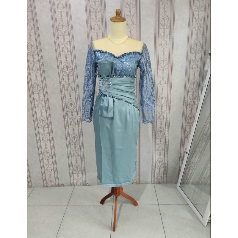 Midi Dress pesta / baju party kondangan / singer penyanyi