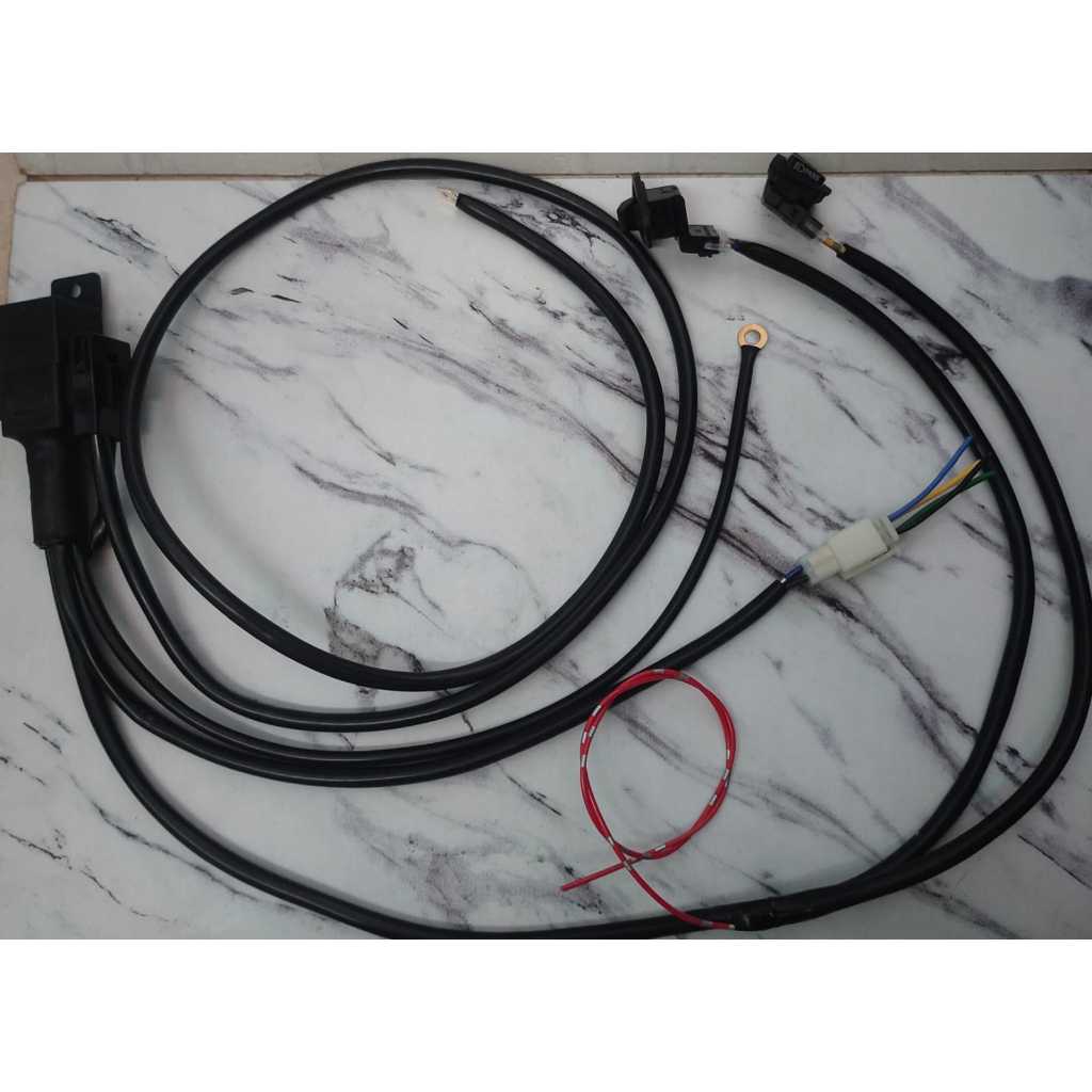 SAKLAR KANAN REVO + KIRI BEAM LENGKAP KABEL RELAY SET COCOK UNTUK PASANG BILLED MOTOR VARIO 125 OLD,