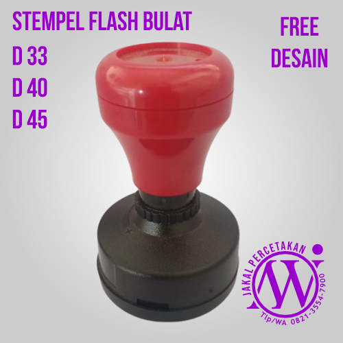 

Stempel Flash/stempel otomatis Bulat Murah FREE Desain dan FREE Tinta 5 ml