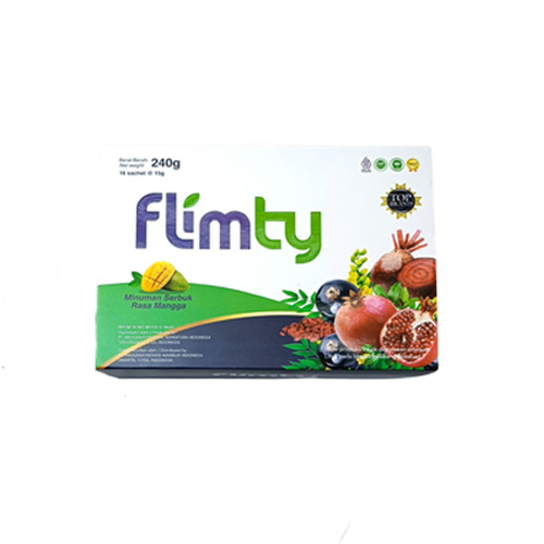 

FLIMTY MINUMAN SERBUK RASA MANGGA 16 SACHET @15GR / MINUMAN KESEHATAN / DIET & PELANGSING