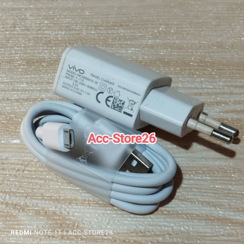 Charger ORI COPOTAN Bawaan HP Vivo Y91/Y91c/Y91/Y81/V5 lite DLL 1A 5V Type Micro USB Bekas ORI 100% 