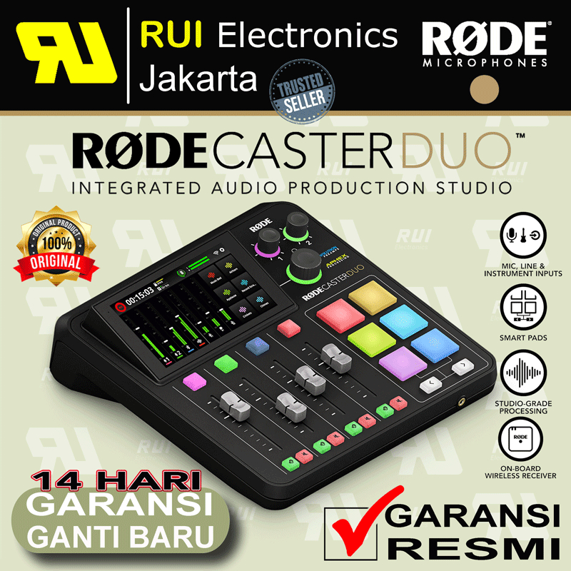 Rode Caster DUO Integrated Audio Production Studio Mixer 2 Channel
