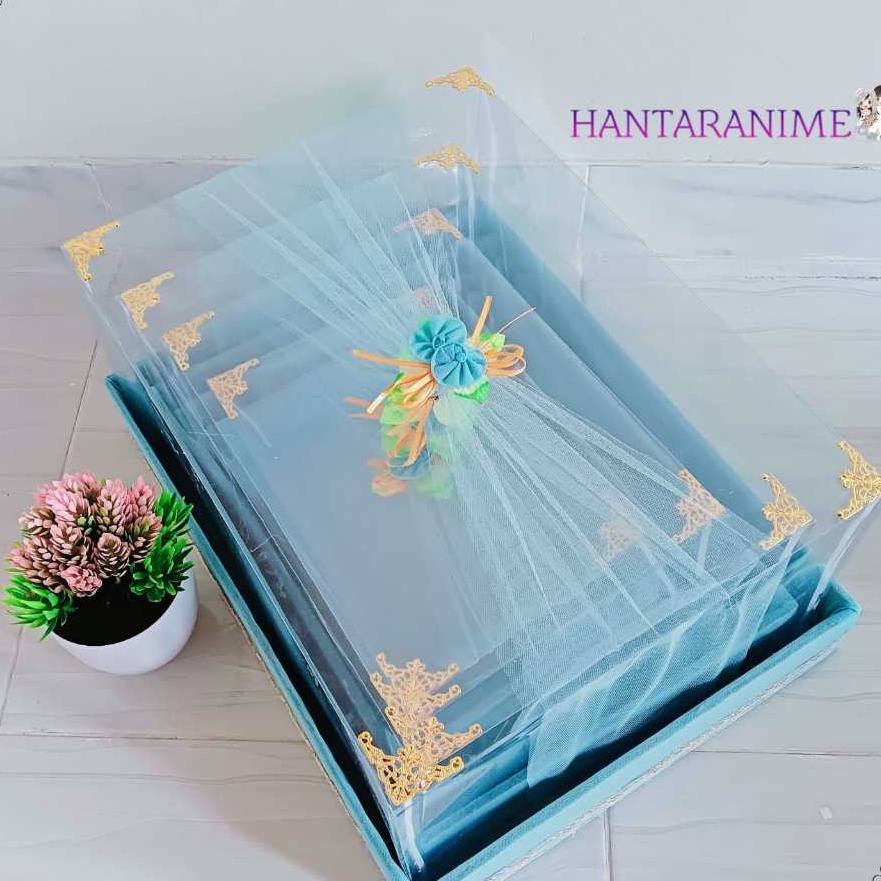 

KP8 Box Kotak Hantaran Seserahan Pernikahan Versi Premium Full Sett Isi 4 Box Termasuk Mika Tinggal Pasang Praktis Murah Elegante