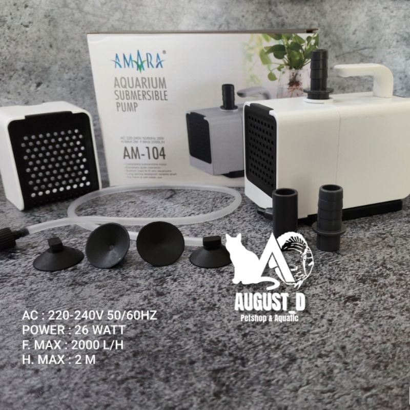 Amara AM-104 Pompa Celup Aquarium / Kolam AMARA AM104