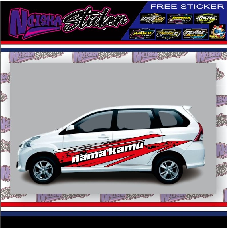 

STICKER MOBIL JAZZ BRIO AGYA SIGRA AYLA CAYLA YARIS XENIA / LIVERY MOBIL / STICKER DECAL
