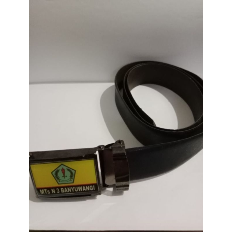 Sabuk / Ikat Pinggang Custom Logo Sekolah SD SMP SMA SMK (Minimal Order 100pcs)