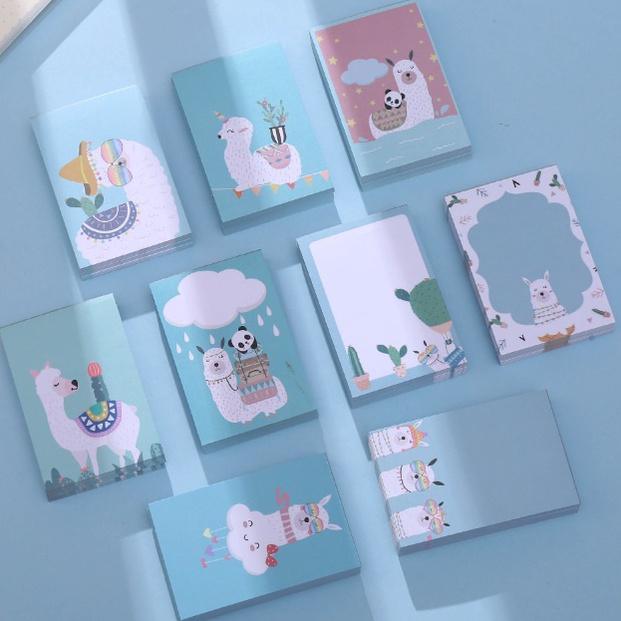 

TERBUKTI Grasshorse Llama korean Design Sticky Note Memo Stick Karakter Llama