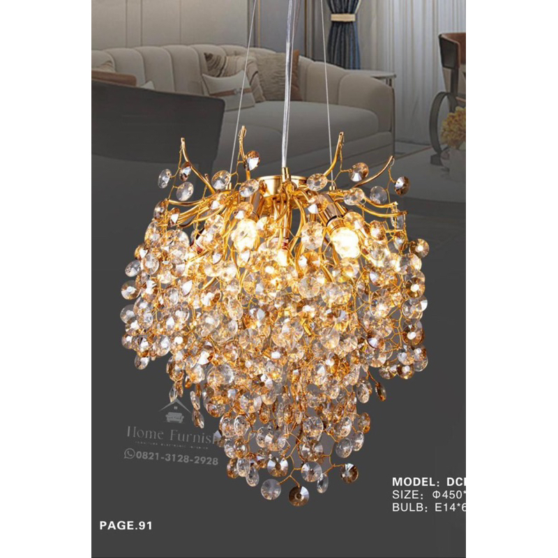 Lampu hias gantung rumah / Lampu gantung mewah rumah cantik elegan