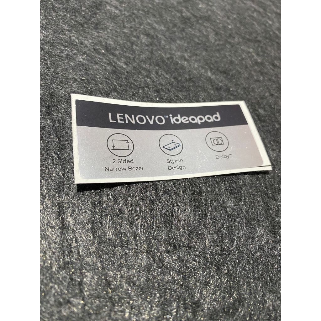 Stiker Spesifikasi Laptop Lenovo Ideapad 730 Tanpa Tipe Mengkilat