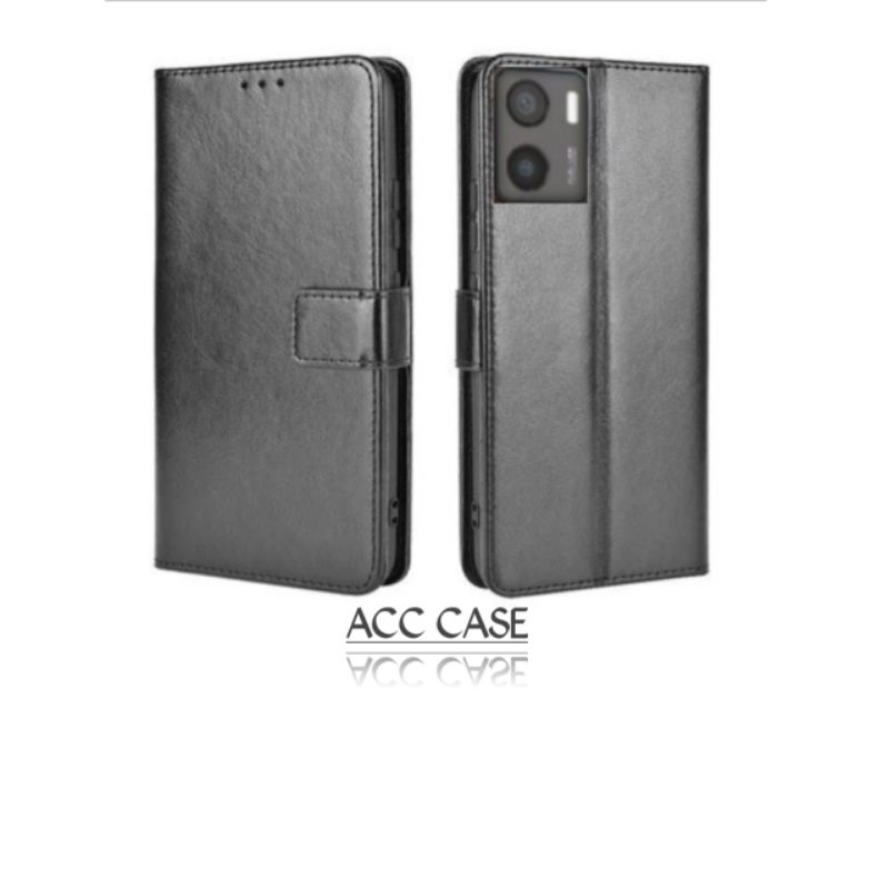 Case Dompet Bahan Kulit Vivo Y15s Vivo Y15 Vivo Y16 Vivo Y16s Vivo Y17 Vivo Y17s Flip Cover.