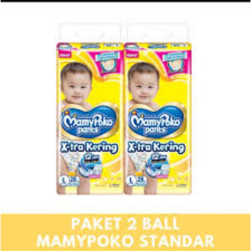 PAKET 2 BALL MAMYPOKO Pants Xtra Kering S38 L28 M32 XL26 Mami Poko Popok Bayi Mami Poko Pampers Mura