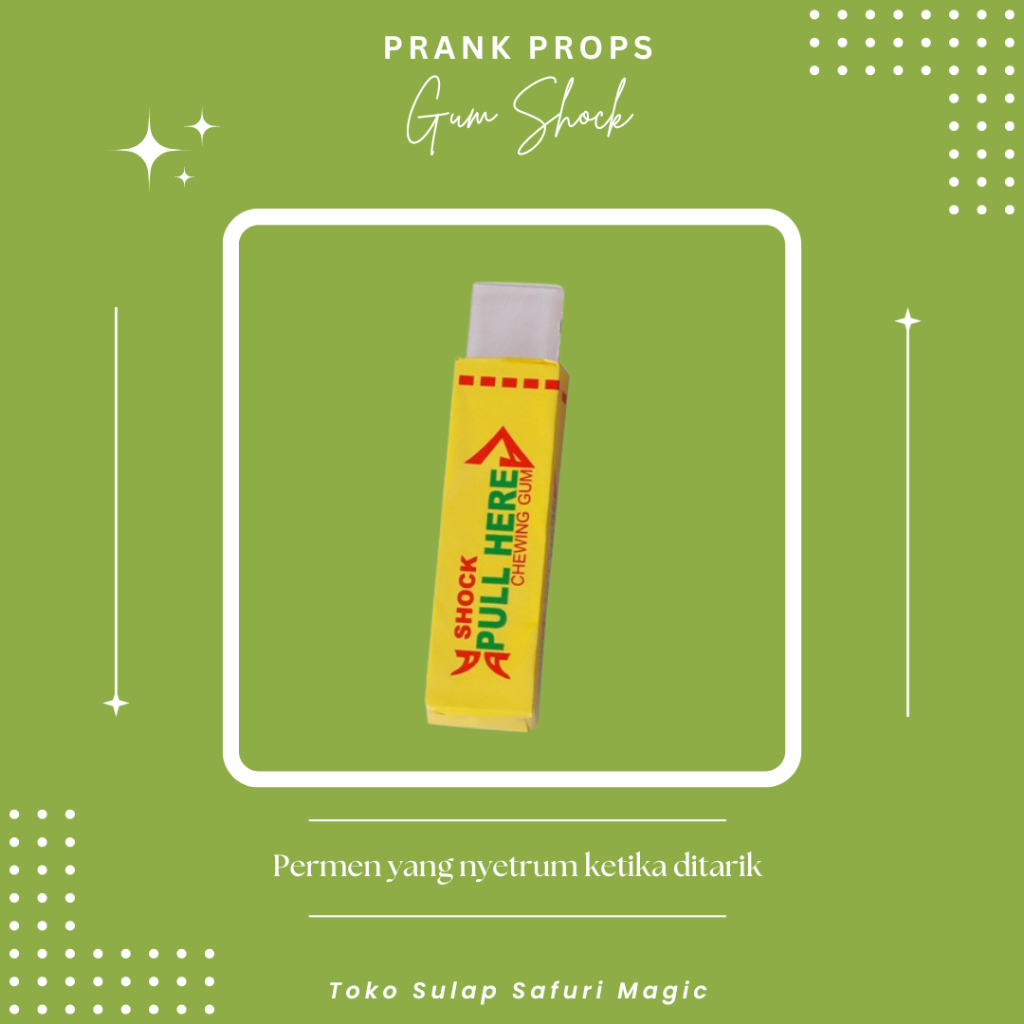 Alat Prank Shock Gum - Permen Karet Setrum - Permen Setrum - Mainan Jahil - Alat Jahil - Toko Sulap