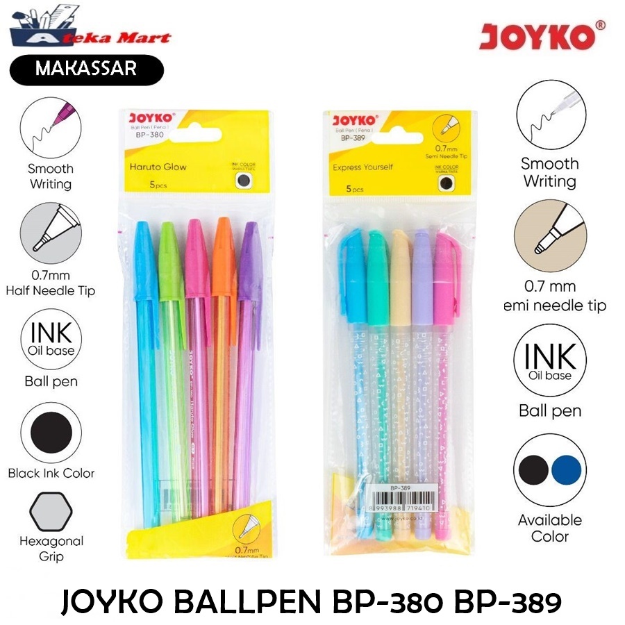 

[1 SET] JOYKO BALLPEN BP-380 BP-389 PULPEN MURAH