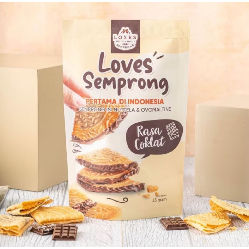 

Kue loves semprong coklat pouch