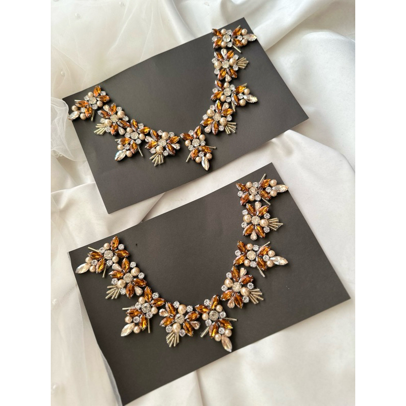 Payet Rangkai Samira Kristal  / Payet leher Samira Kristal