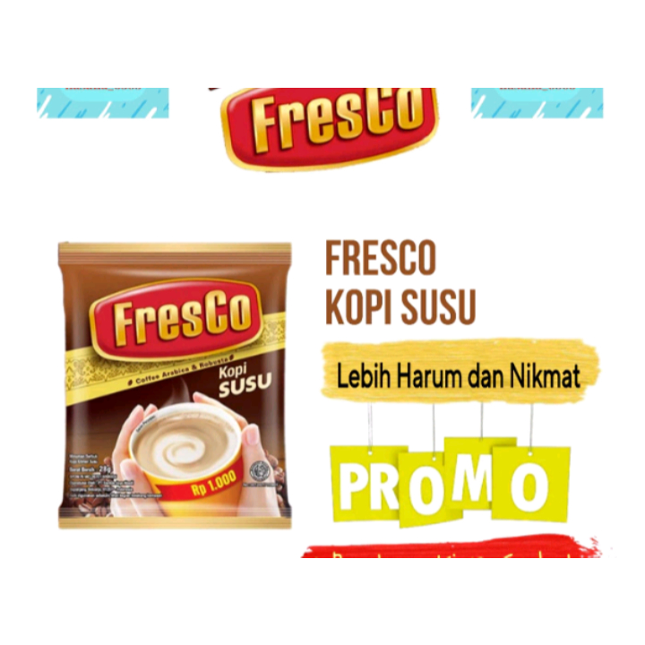 

kopi fresco kopi susu renceng isi 10 pcs x 28gr