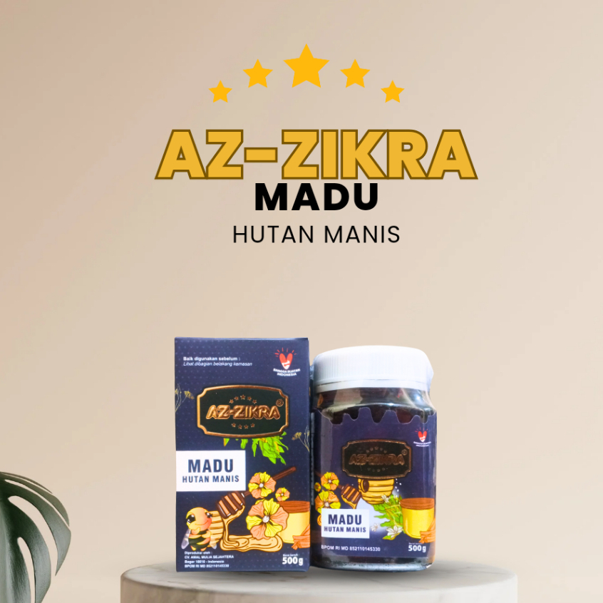 

Madu Az Zikra / Azzikra / Az-Zikra Madu Herbal dan Hutan 500gr Asli Original