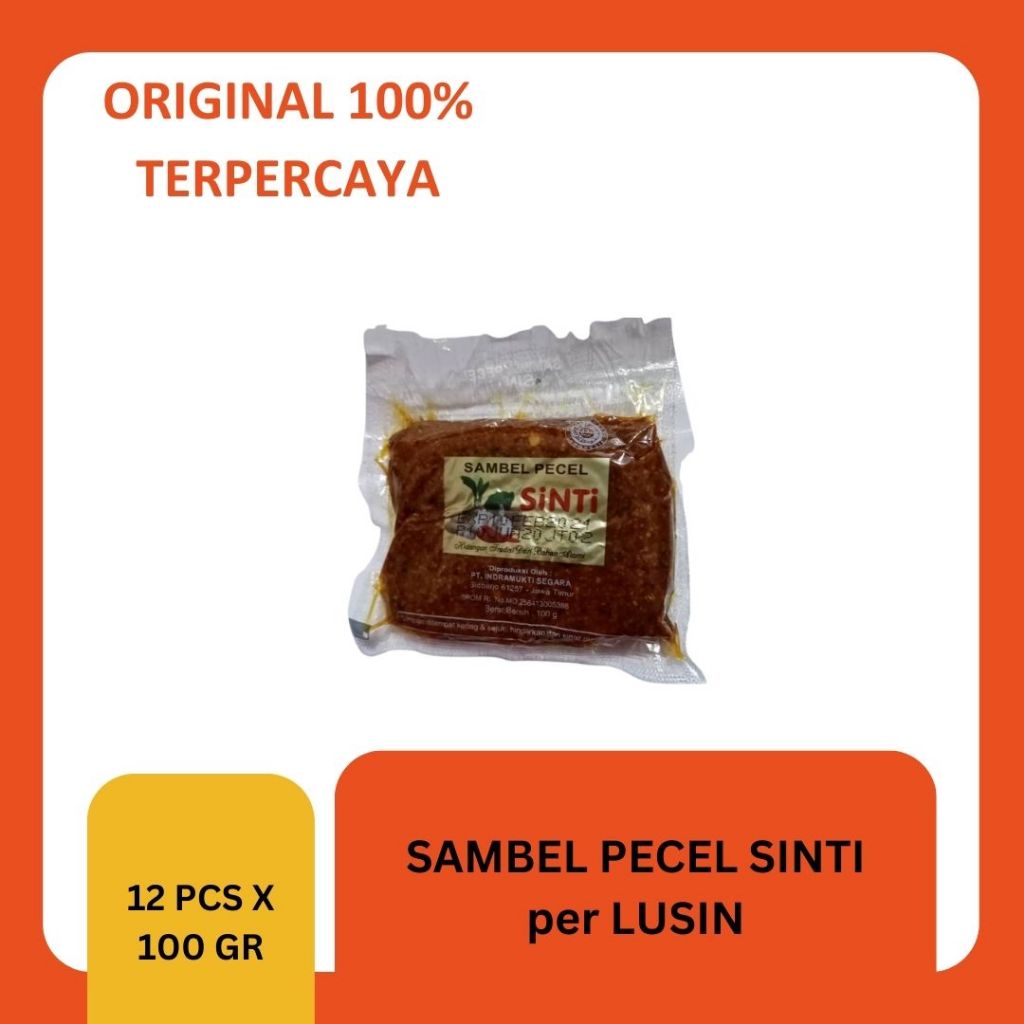 

Sambel Pecel - SINTI - PER 6 & 12 PCS - Berst bersih @100gr