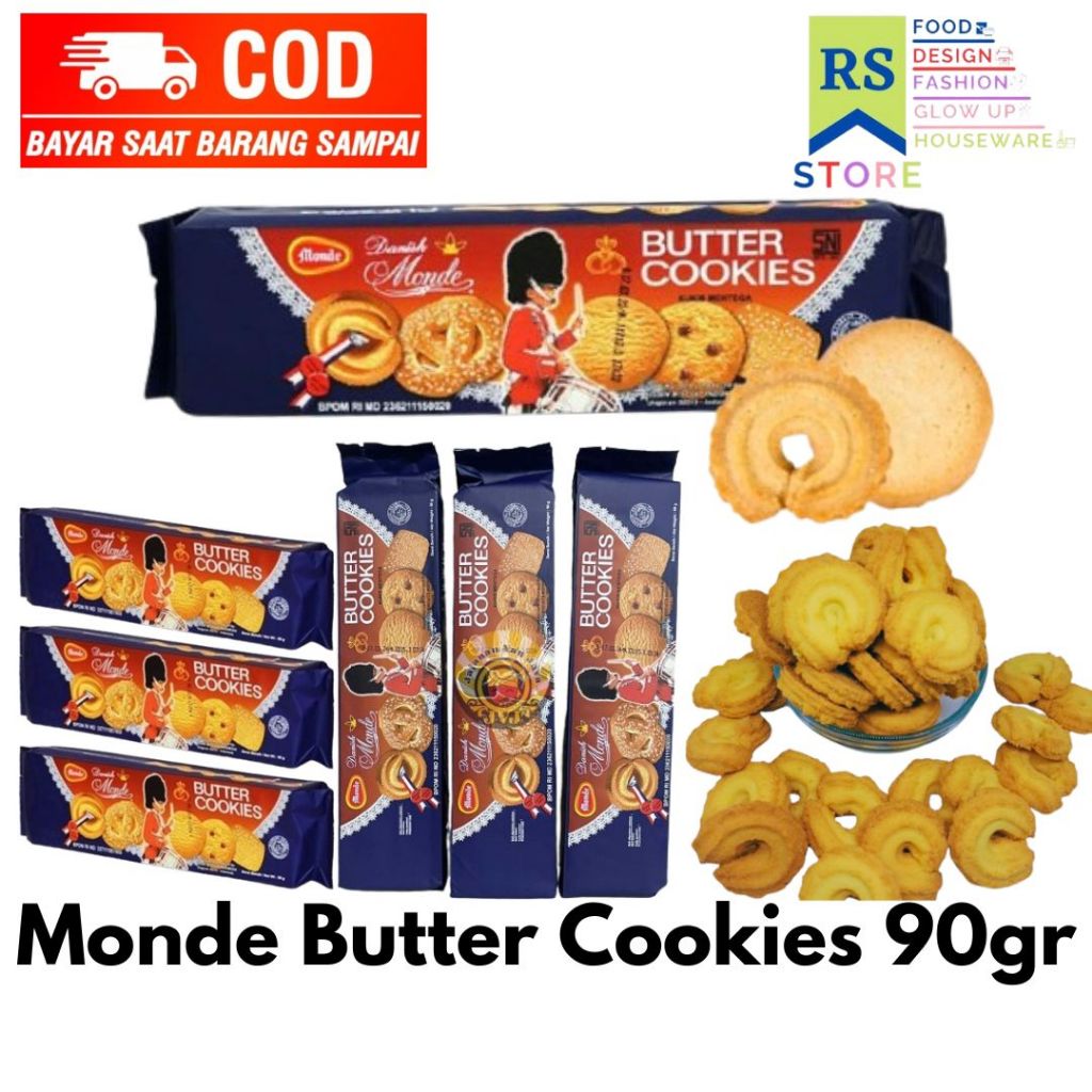 

monde butter cookies 90gr biskuit kue wafer danish cemilan anak parsel balita ulang tahun grosir murah biscuit / monde butter cookies 90 gram danish monde / biskuit monde butter cookies 90 gram makanan ringan cemilan enak jajanan jadul kue kering murah